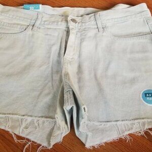 NEW Old Navy women's cutoff jean shorts 3.5" inseam low rise light wash 10 NWT